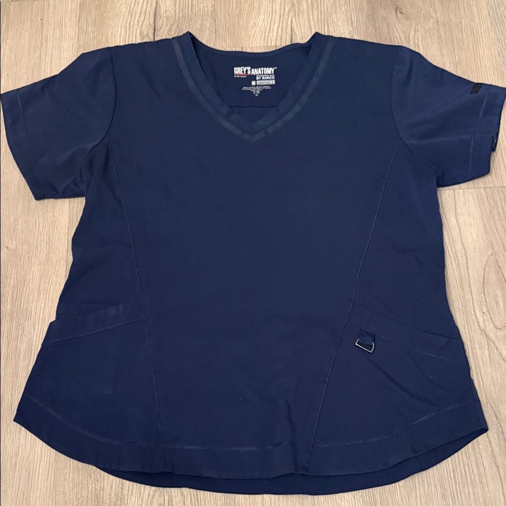 Grey's Anatomy Women's Nursing Top - Navy (XL)